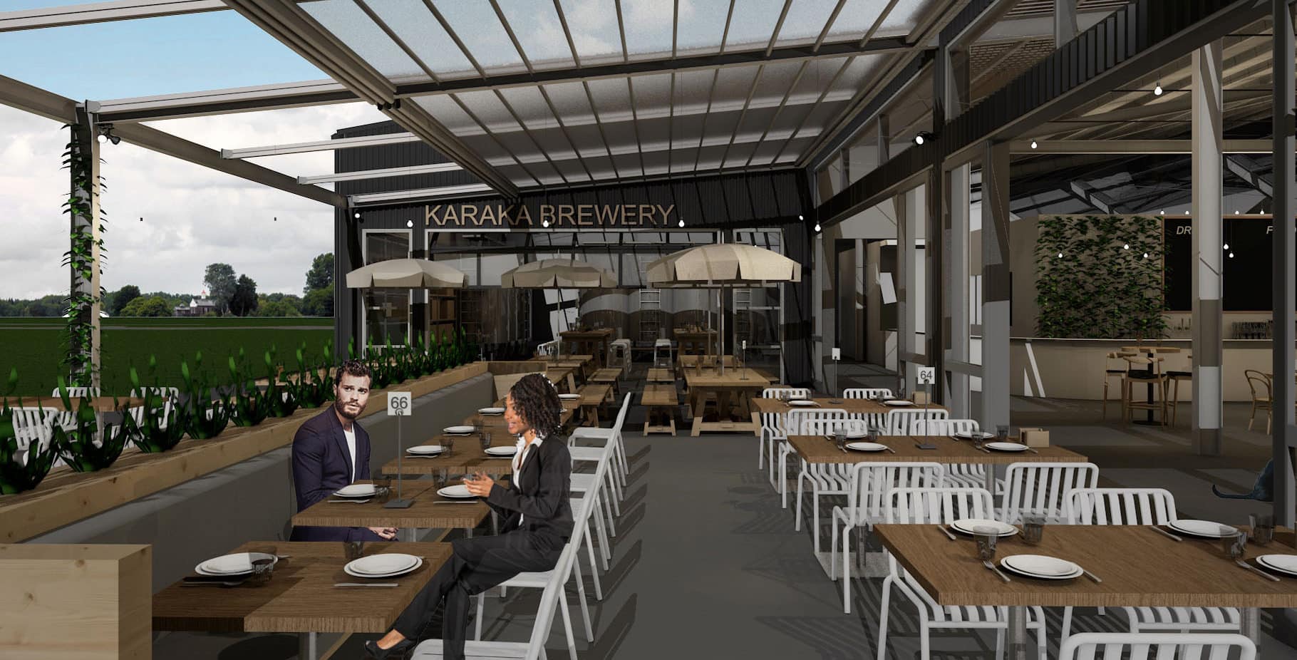 Karaka Brewsite - Outdoor Seating Area