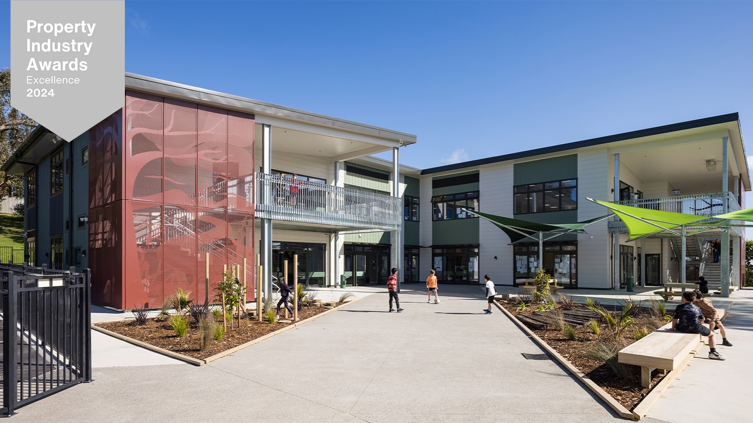 Windy Ridge School – Te Whare Ako wins Excellence Award at PCNZ Property Industry Awards 2024